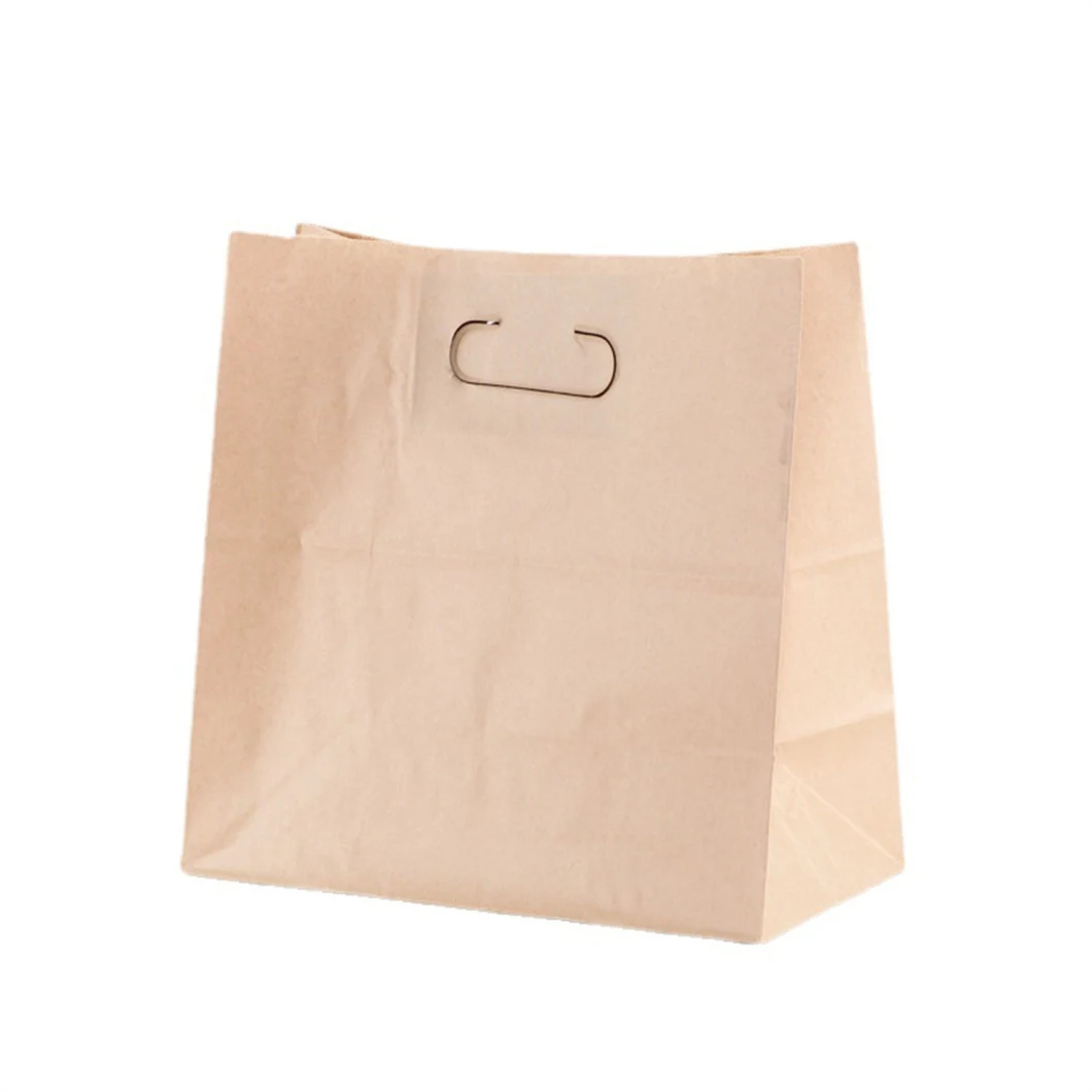 Custom Sac Paper Gift Shopping Handle Die Cut Paper Bag