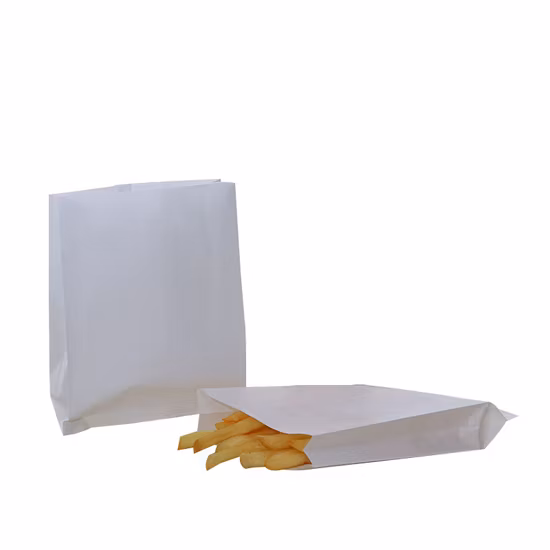 Customized Food Packing Pinch Bottom Greasepfoof Paper Bag