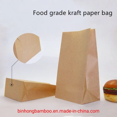 Emballage alimentaire sandwich Snack Food Sos Sacs en papier kraft brun pour le thé vert