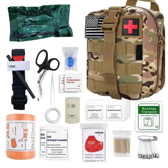 Équipement de survie militaire Camping randonnée en plein air d'urgence Sos sac tactique trousse de premiers soins