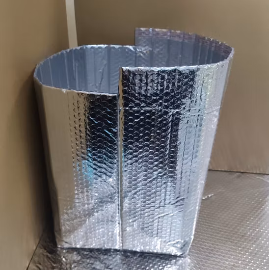 Foil Air Bubble Isolé 3D 2D Sac d'isolation thermique Doublure de boîte Poche à bulles Livraison de nourriture Sac isotherme pour la chaîne du froid congelé Expédition Mailer Isolation thermique