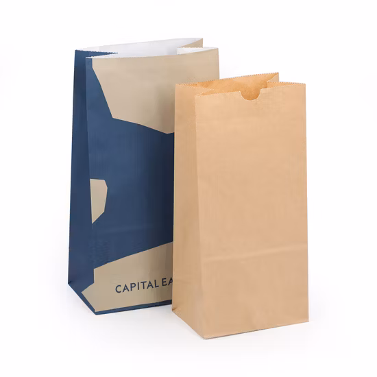 Sac en papier kraft Sos avec poignées