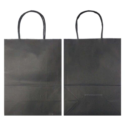 Sac d'emballage en papier cadeau Sacs en papier avec poignées découpées